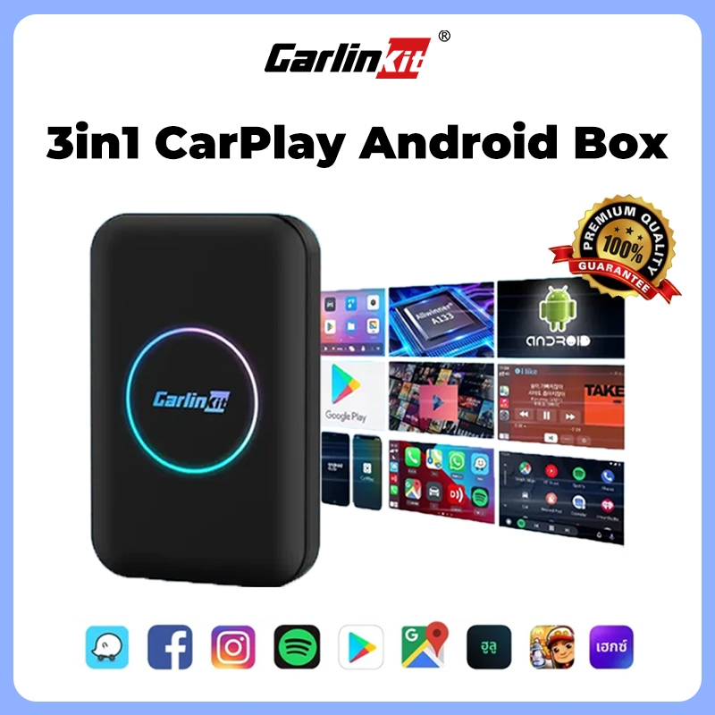 Carlinkit Carplay AI box Android auto Wireless Carplay Dongle รถ ...