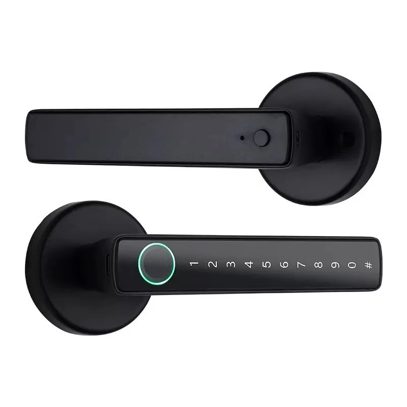 Leowood Smart Lock ดิจิตอลล็อคแบบก้านโยก รุ่น S1 ปลดล็อกง่าย รวดเร็ว ปลอดภัย ด้วยระบบสแกนลายนิ้วมือ รหัสผ่าน