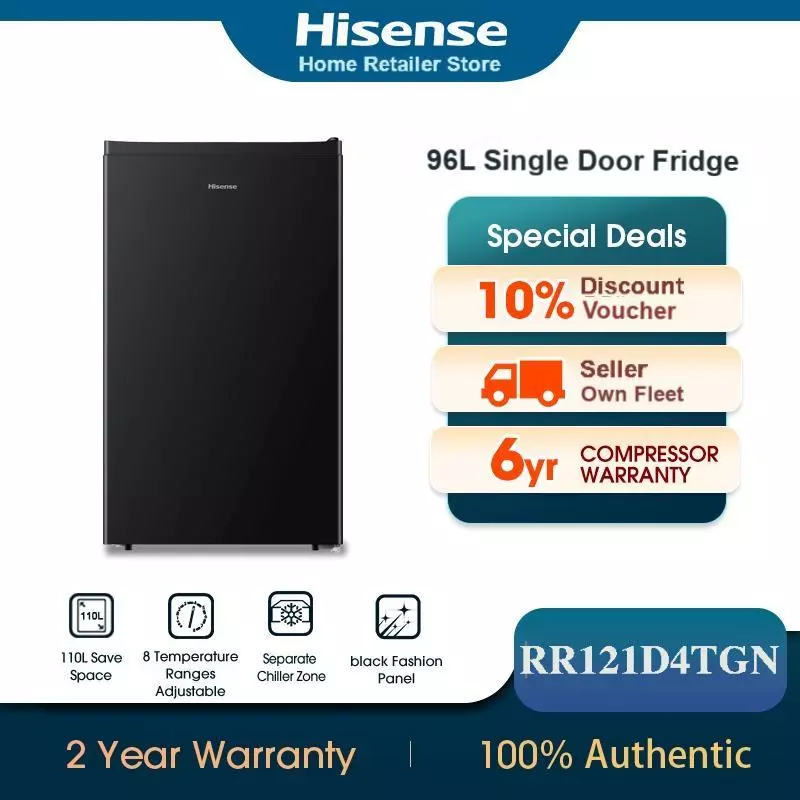 Hisense&Zinney ตู้เย็น 1 ประตู รุ่น ER92B 3.4 Q/96 ลิตร & 3.3Q/92L DF1 ...