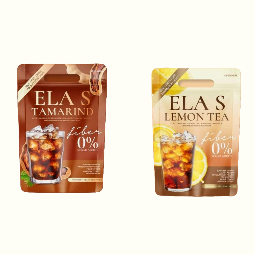 Ela s Lemon tea & Ela S Tamarind น้ำชงนะนุ่น อีล่า เอส รส ชามะนาว และ ...