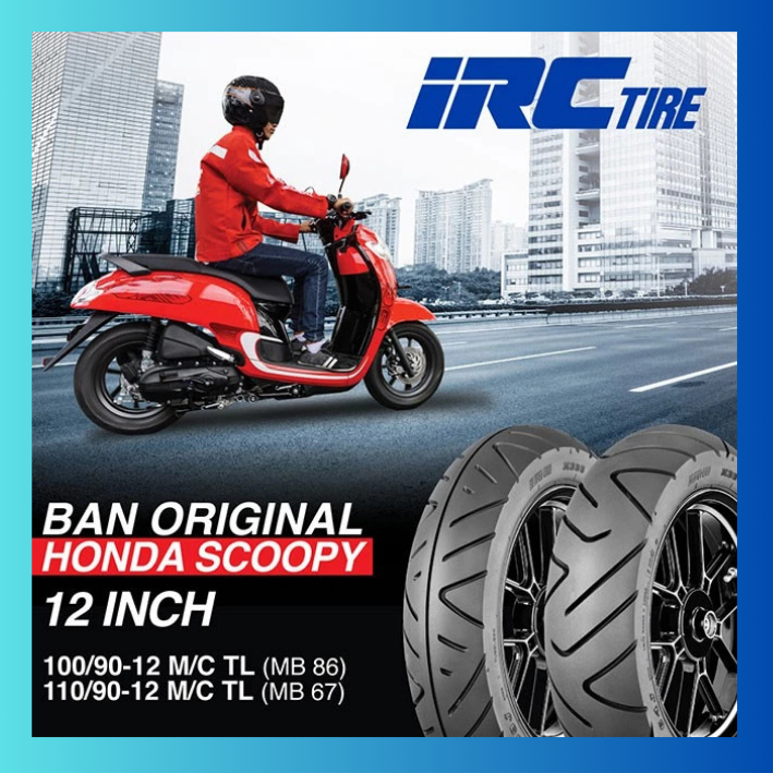 IRC MB86-67 Set 100/90-12 + 110/90-12 TL ยางรถมอเตอร์ไซด์ : Zoomer-X ...