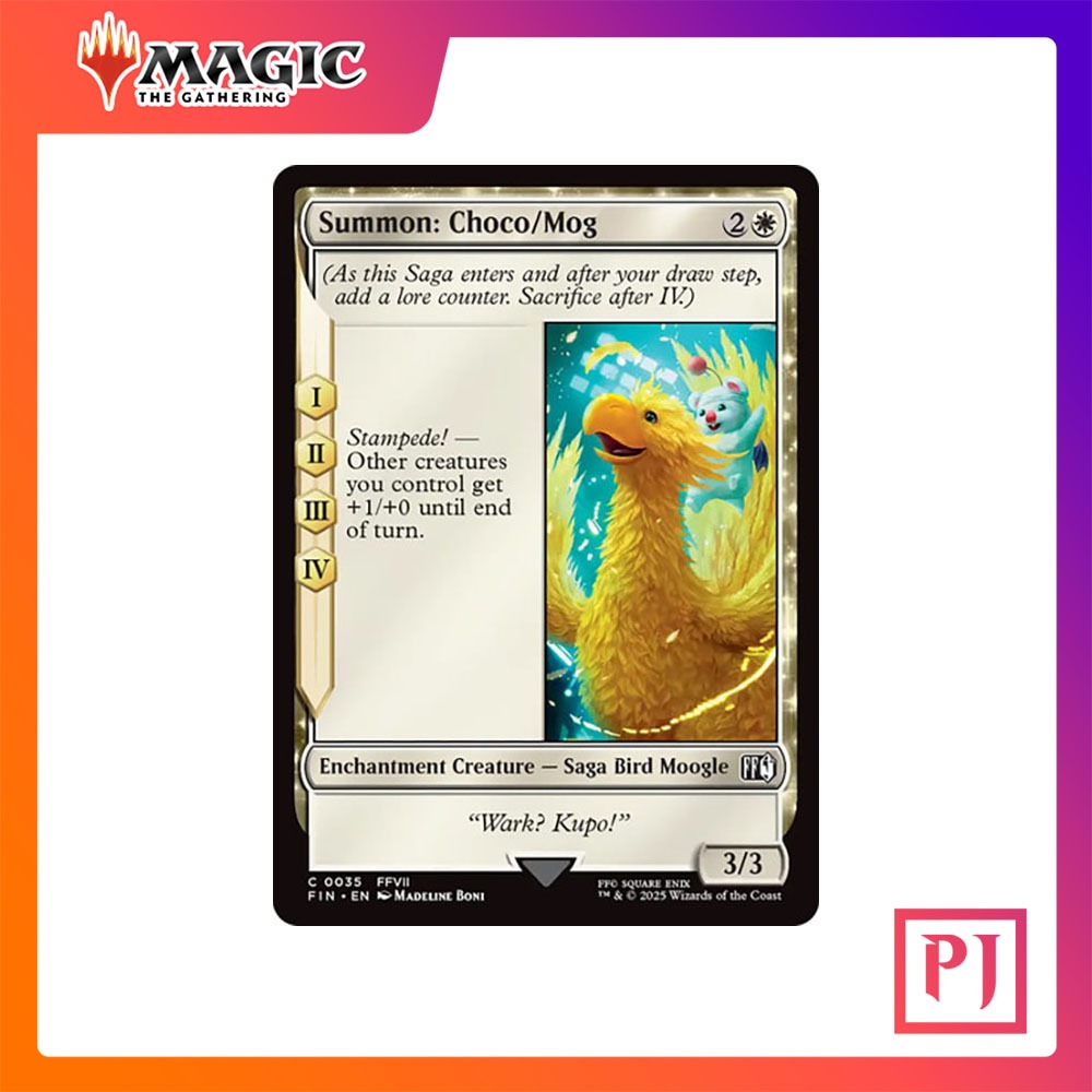 [MTG] Summon: Choco/Mog [FIN] [WHITE] [COMMON] [NORMAL] [ENG] (การ์ดเม ...
