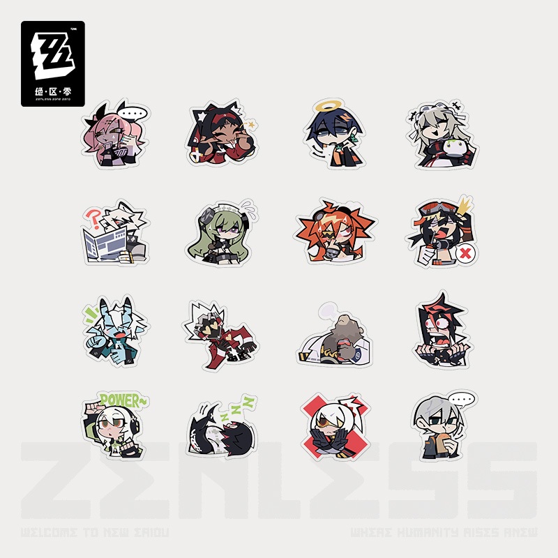 [ พร้อมส่ง / Official ] Zenless Zone Zero Chibi Version Sticker Set Vol ...