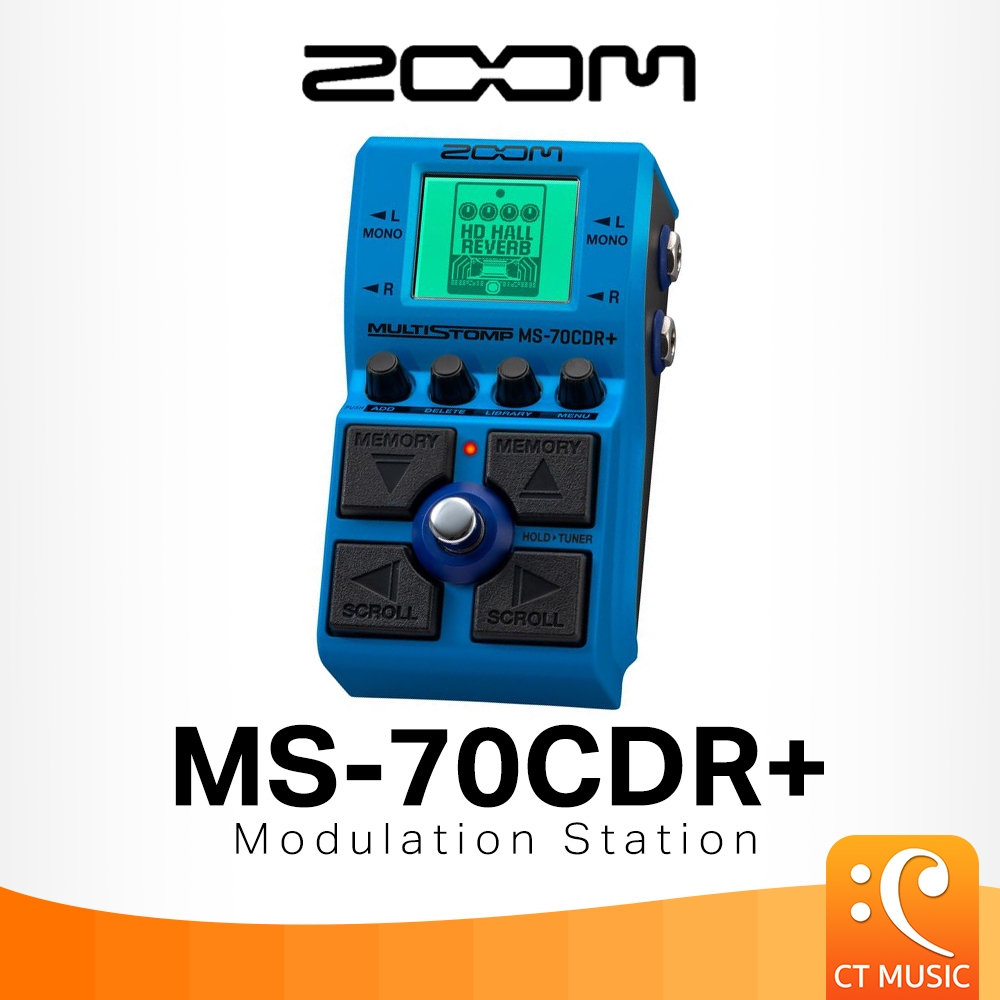 ZOOM MS-70CDR+ Multistomp Modulation Station Guitar Effect เอฟเฟคกีตาร์ ...