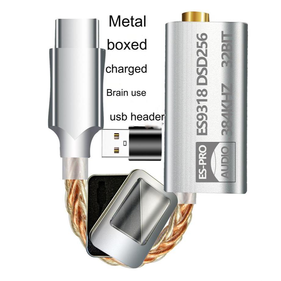 USB Dac Type C HiFi ESS ES9318 32Bit DSD256 384kHz สำหรับโทรศัพท์ หูฟัง ...