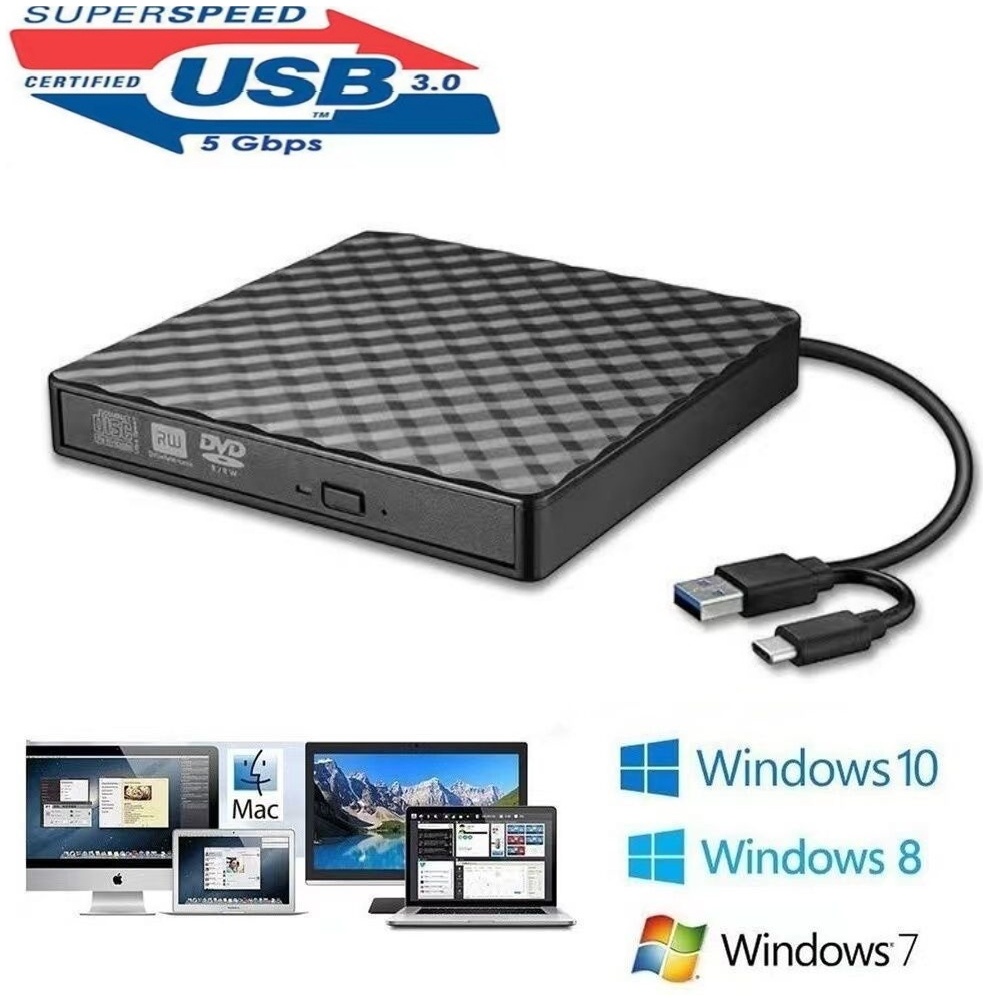 External DVD USB 3.0 พกพา อ่านเขียน CD/DVD-RW ส่งข้อมูลเต็มสปีดด้วย USB ...