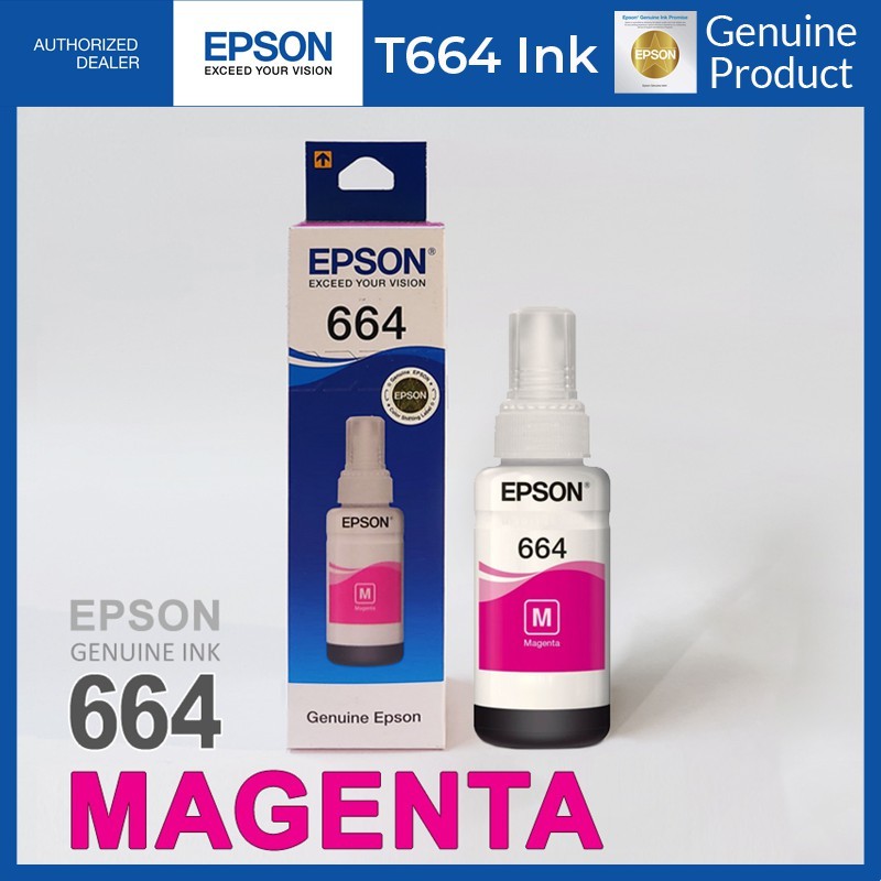 หมึกเติมของแท้ Epson รุ่น 664 T664 L100 L120 L200 L210 L220 L360 L365 ...