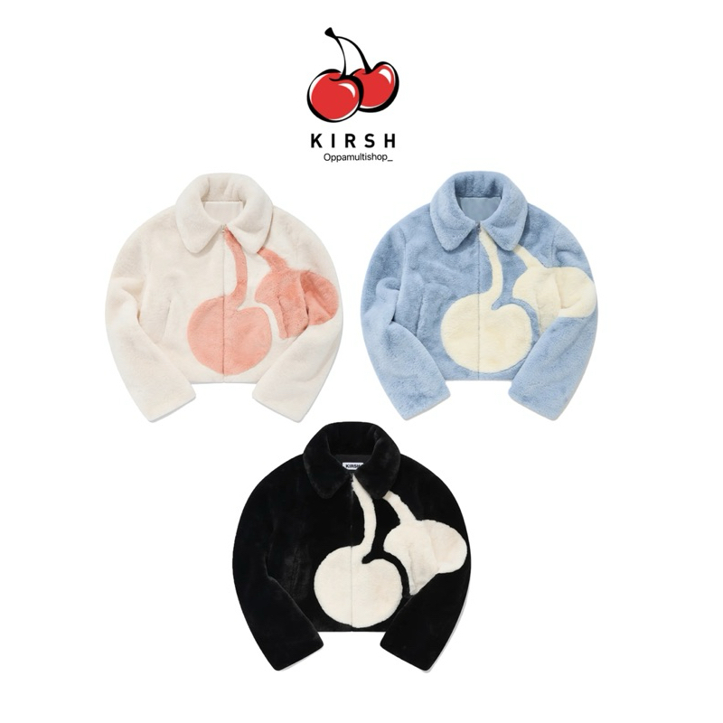 レディース KIRSH BIG CHERRY BOA FUR JUMPER IVORY
