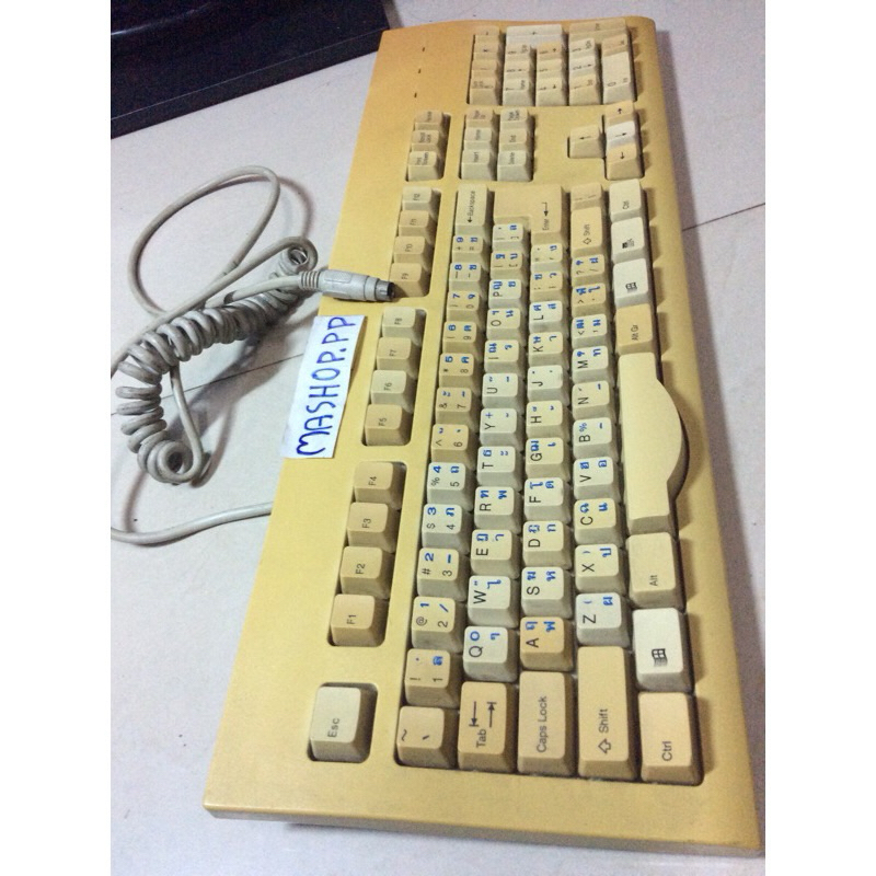 1. มือสอง Vintage PS2,คีย์บอร์ด ps2 เก่า หัวกลม,keyboard ps2 GoGAPC-21 ...