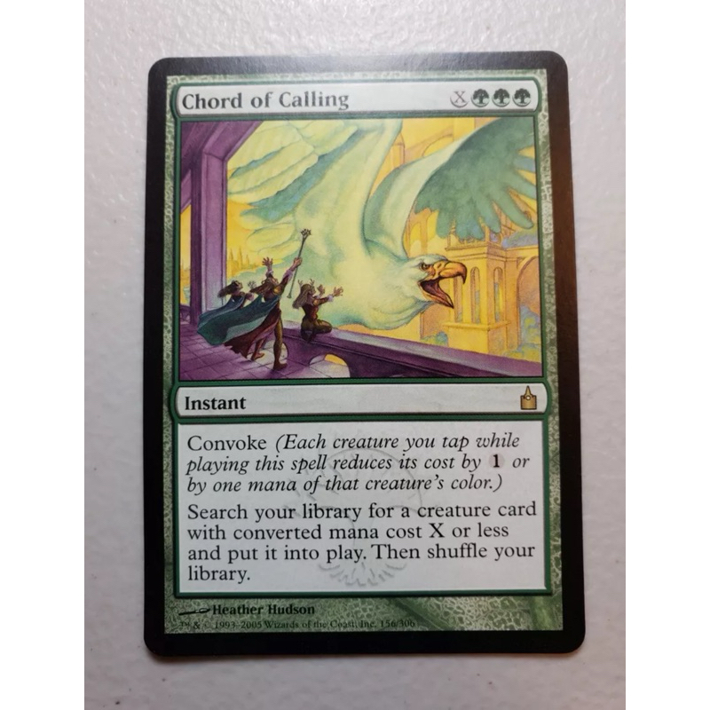การ์ด MTG Chord of Calling Green Magic the gathering EDH Rare รุ่น RAV ...