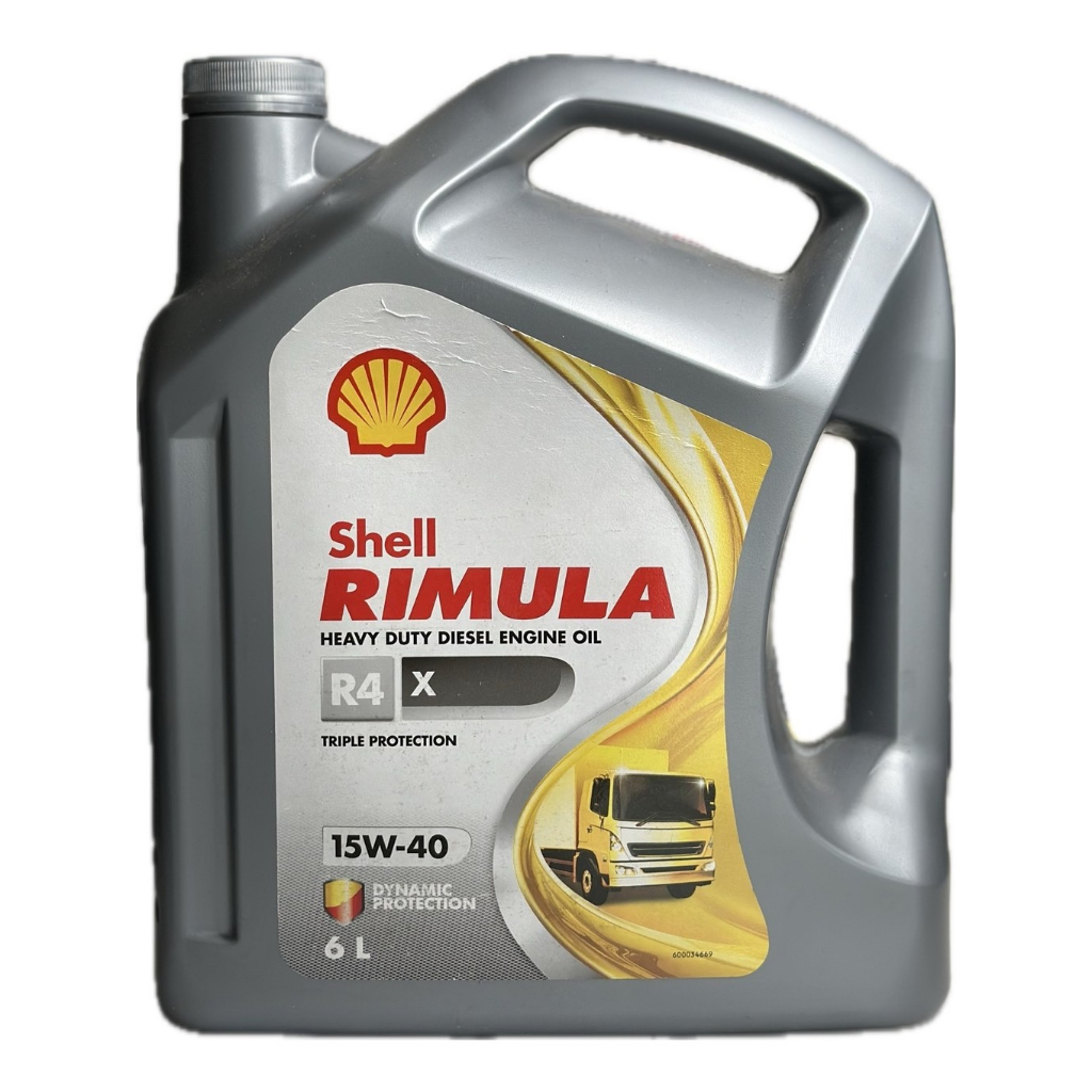 Shell RIMULA R4 X 15W-40 (DIESEL รถบรรทุก) ขนาด 6 ลิตร ของแท้ 100% ...