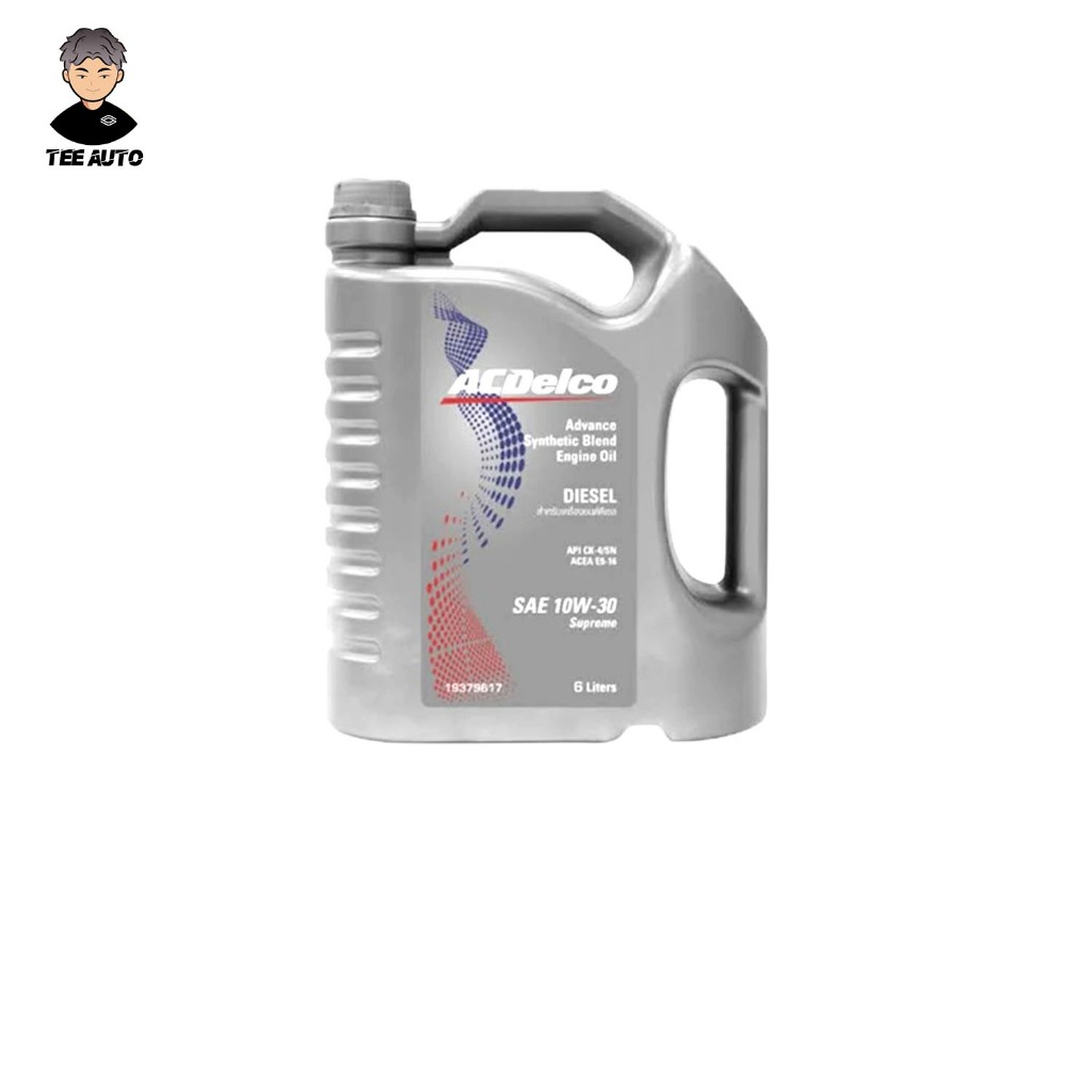 น้ำมันเครื่อง ACDelco ดีเซล SUPREME 10W - 30 API CK4 6+1 ลิตร 8,000 โล ...