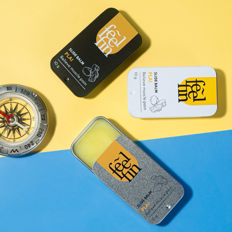 FeelFin - ยาดม อโรม่าบาล์ม ใช้ได้ทั้งดม ทั้งทา กลิ่นไพล - Plai Aromatic ...