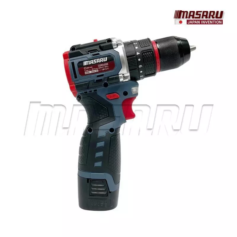 MASARU รุ่น SCDH-120 แรงบิด 60 N.m สว่านกระแทกไร้สาย 3 ระบบ 18V มอเตอร์ Brushless สว่าน ไฟฟ้า ดอกสว่าน อุปกรณ์ครบกล่อง