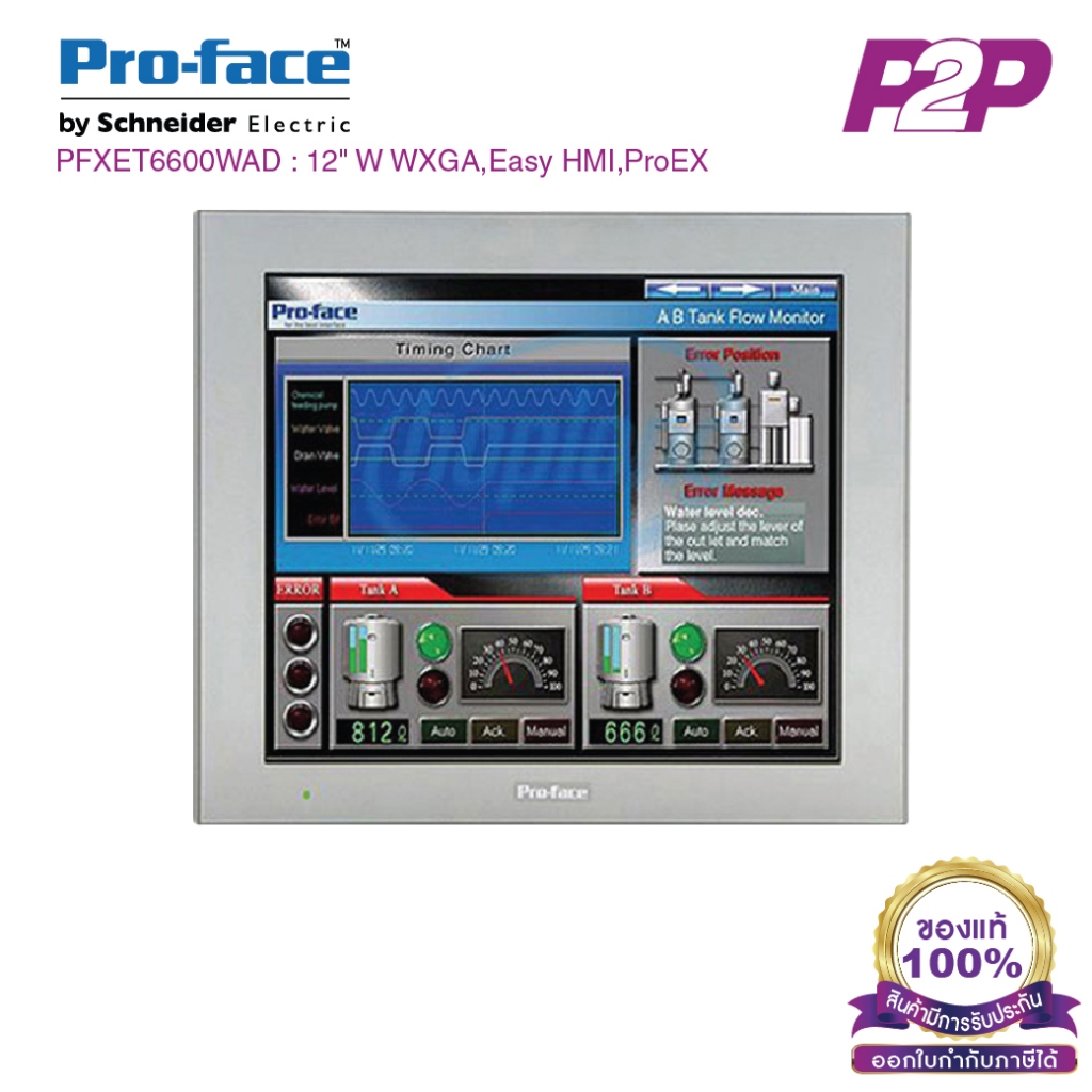 Pro-face PFXET6600WAD : Touch Screen จอทัชสกรีน HMI ขนาด 12 นิ้ว 1,280 ...