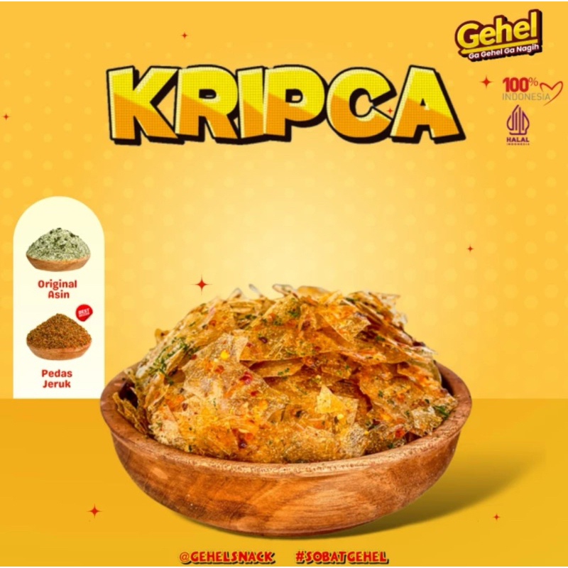Indonesia Kripca ( Keripik Kaca ) Gehel ,125 gram / Spicy Glass Chips ...