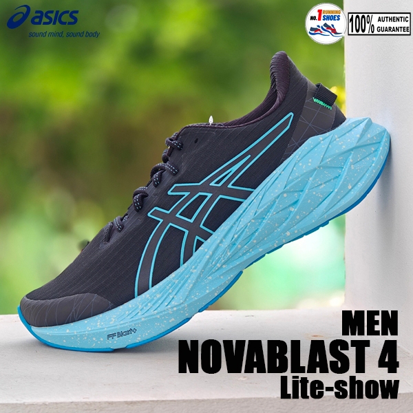 [ Lite-show] Asics รุ่น Novablast 4 1011B900-001 สี Lite-show/ bright ...