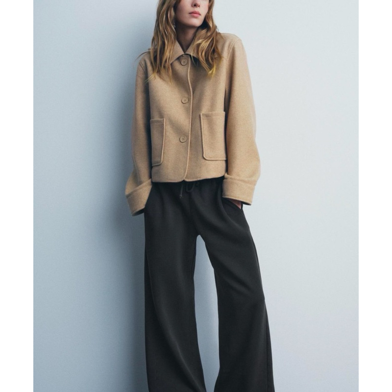 ZARA: SOFT JACKET WITH POCKETS แท้ | Shopee Thailand