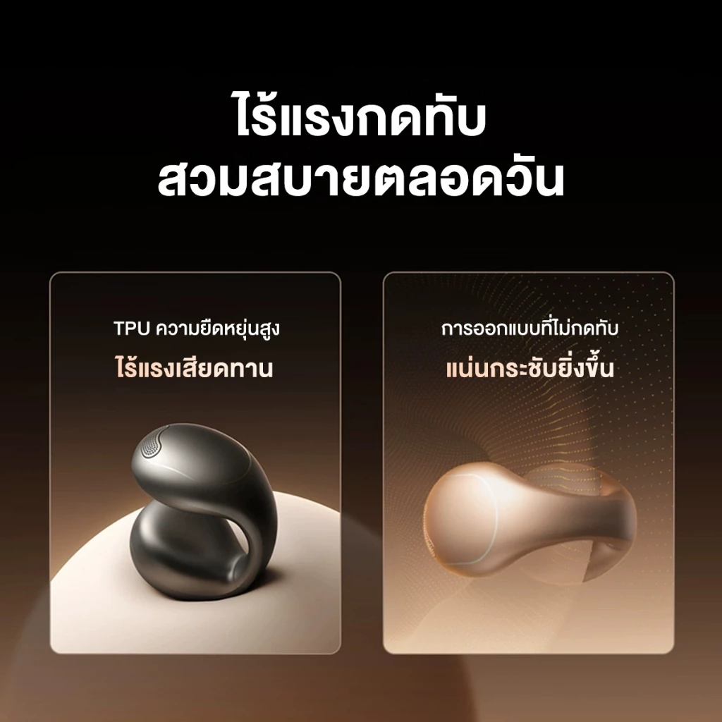 SOUNDCORE C40i Flexible and Comfortable Clip-On Earbuds หูฟังบลูทูธไร้สาย หูฟังไร้สาย หูฟังบลูทูธ เสียงเบสหนัก กันน้ํา