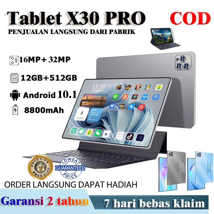 【Buy 1 take 7】tablet pad X30 Pro แท็บเล็ตการเรียนรู้วิดีโอขนาด 11.6 ...