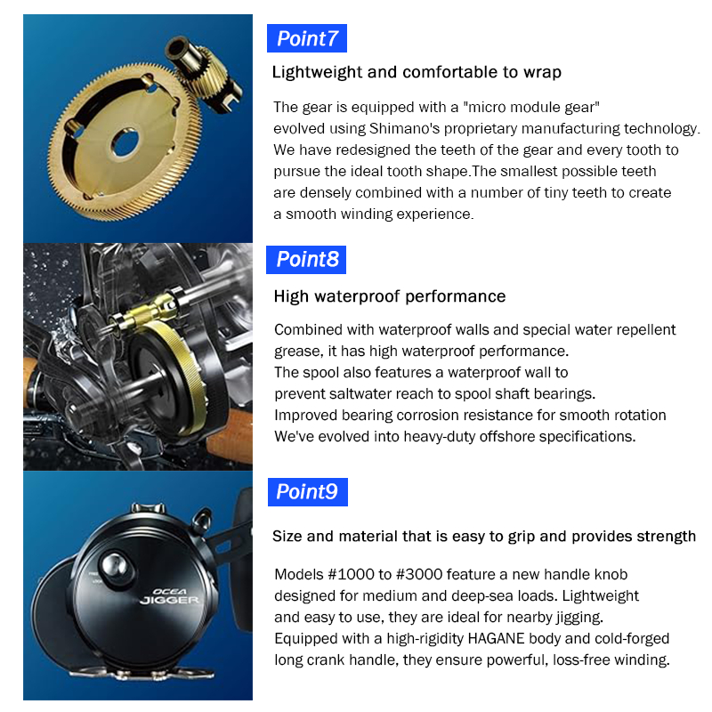 Shimano Ocea Jigger F Custom 2000NRHG 2001NRHG Jigging Baitcasting
