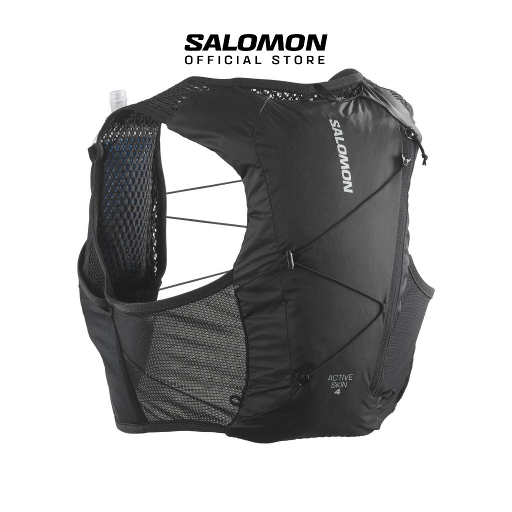 SALOMON ACTIVE SKIN 4 SET Unisex Running Vest + Soft Flask 500ml x2