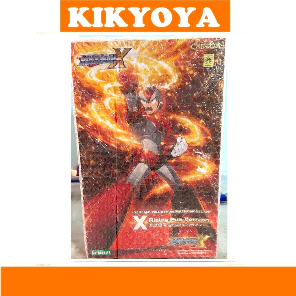 + KOTOBUKIYA MEGA MAN RISING FIRE VERSION ROCK MAN rockman NEW PLASTIC ...