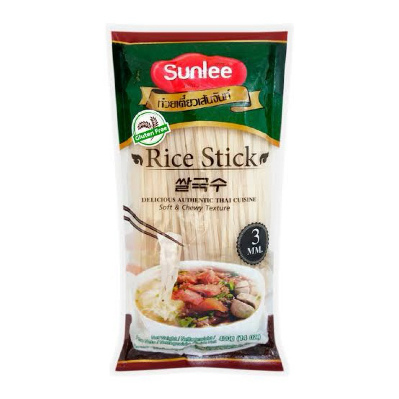 t Sunlee rice stick 400g. ซันลี ก้วยเตี๋ยวเส้นจันท์แบบแห้ง ใช้เวลาปรุง3 ...