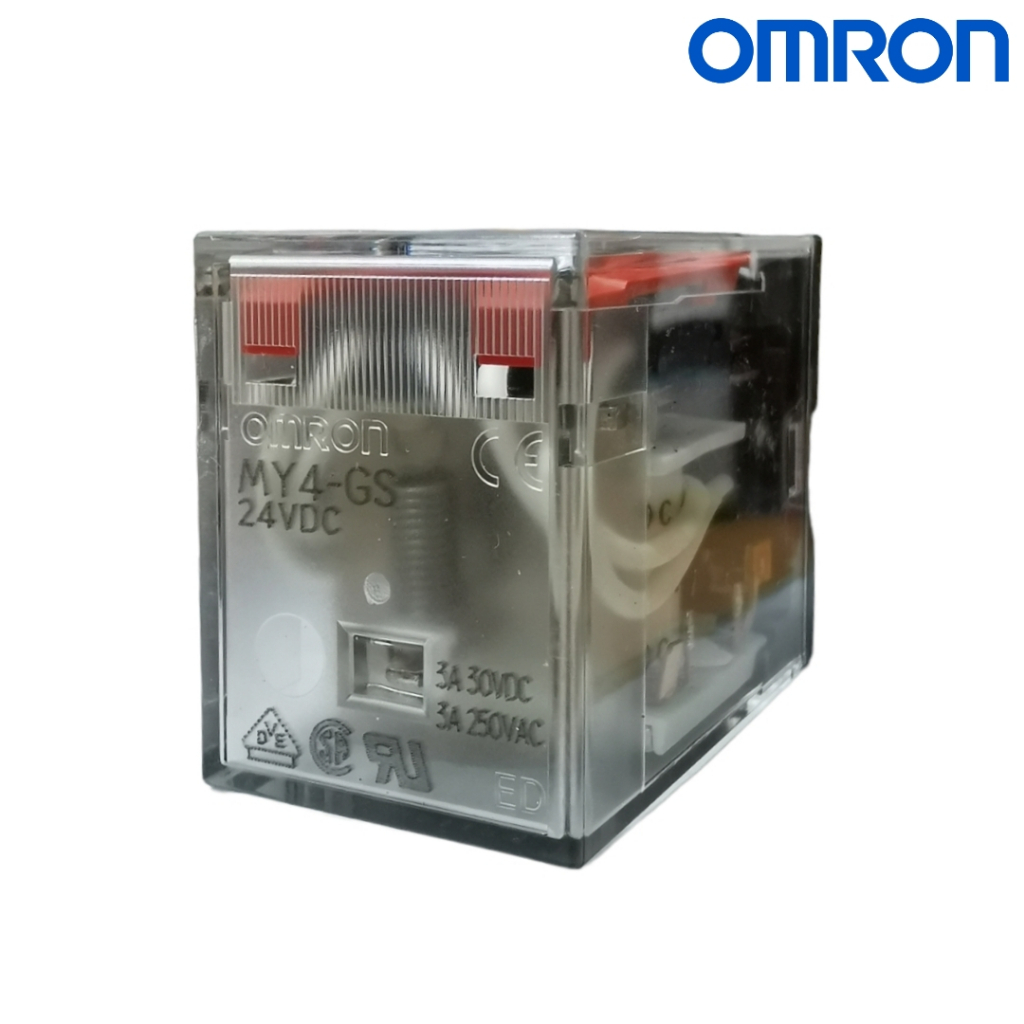 Omron MY4-GS , MY4N-GS รีเลย์ 24VDC , 220VAC | Shopee Thailand