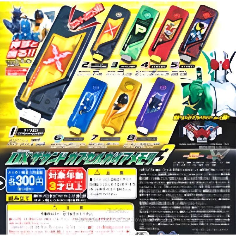 Kamen Rider W DX Sound Capsule Gaia Memory 3 Transformation Ishimori ...