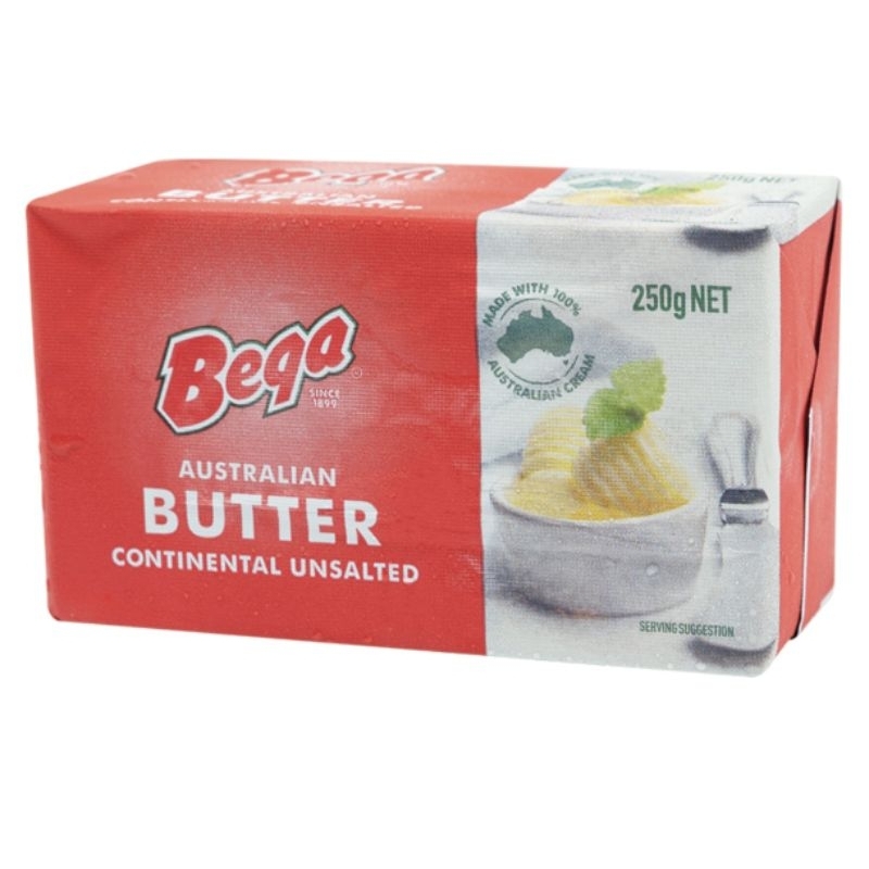 Bega Unsalted Butter 250g - เบก้า เนยสด,เนยก้อนรสจืด นำเข้าจาก ...