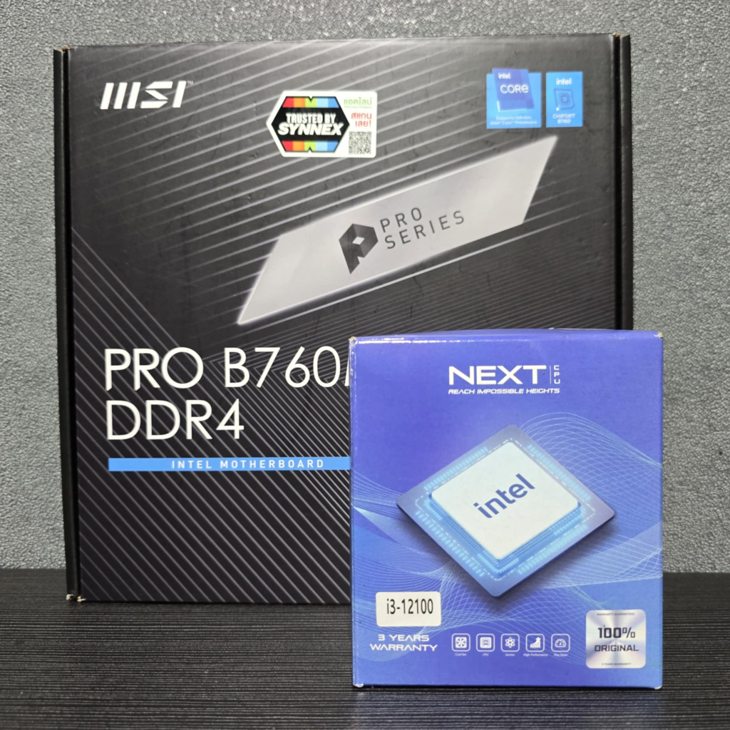 CPU INTEL CORE I3 12100 (Intel UHD Graphics 730) + MSI PRO B760M -E ...