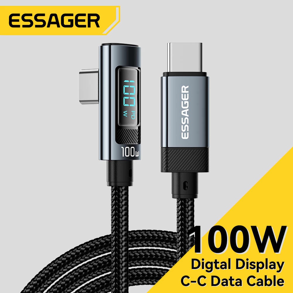 สายชาร์จ Essager Type-C ชาร์จเร็ว 100W พร้อมจอแสดงผลดิจิทัล