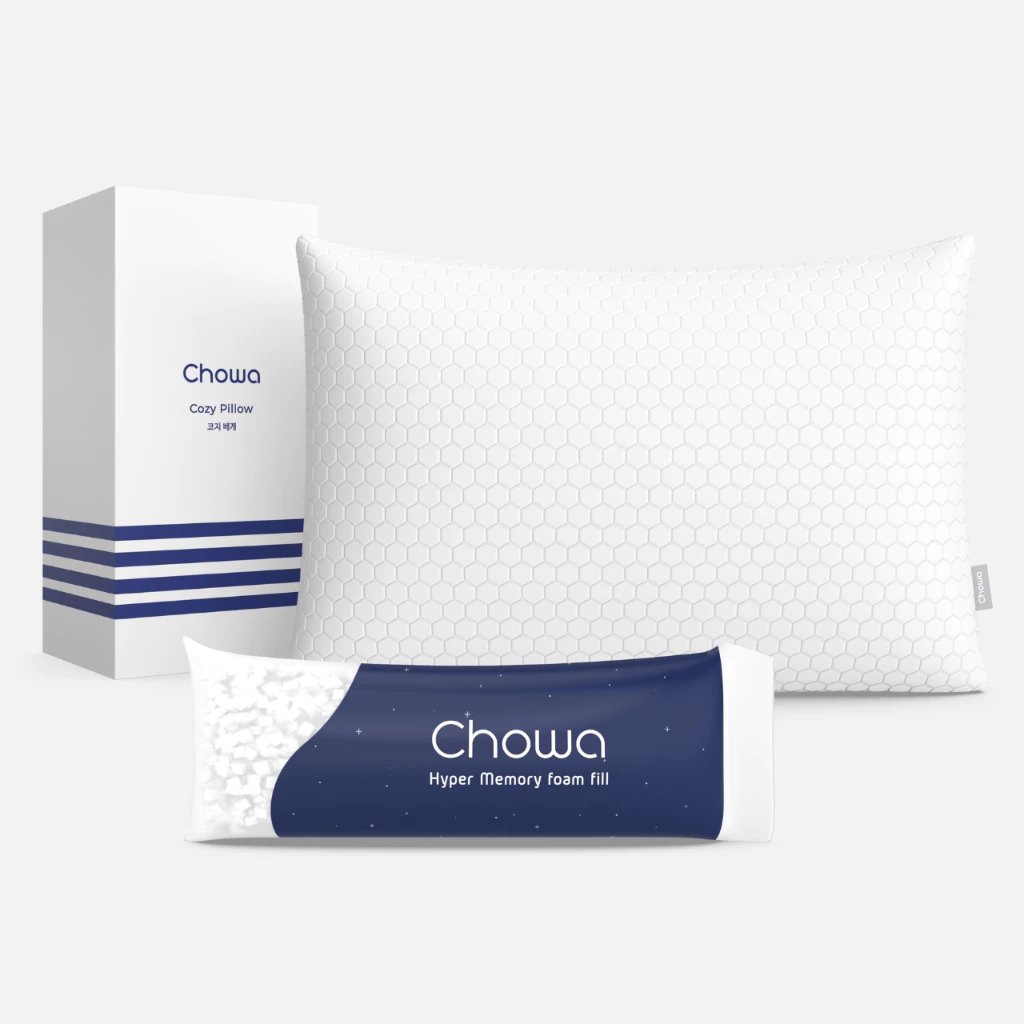 Chowa หมอนสุขภาพ Cozy Pillow ปรับระดับความสูง วัสดุไฮเปอร์เมมโมรี่โฟม หลับสบายตลอดคืน