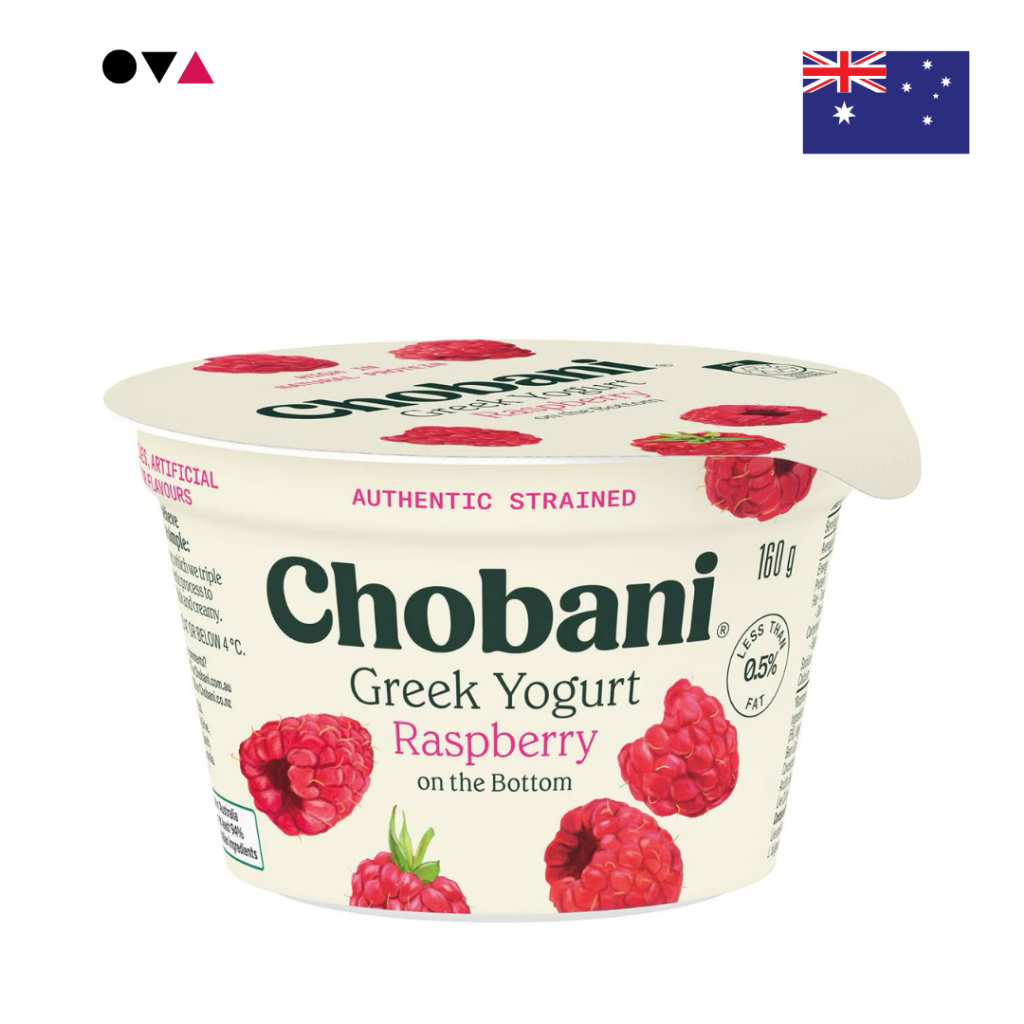 Chobani Greek Yogurt Raspberry 160g กรีก โยเกิร์ต รสราสเบอร์รี่ จาก ...