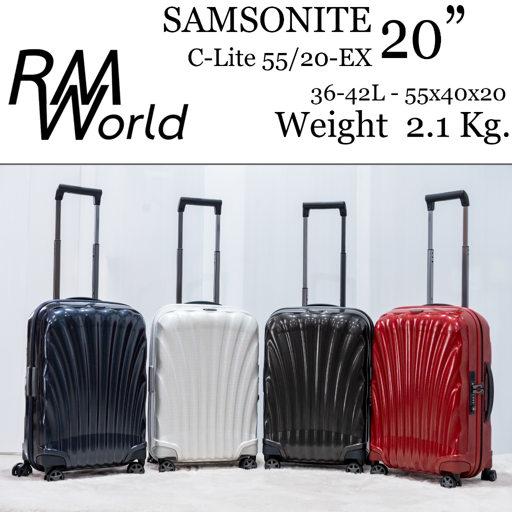 SAMSONITE กระเป๋าเดินแซมโซไนท์ทางล้อลาก รุ่น C-LITE SPINNER 55/20