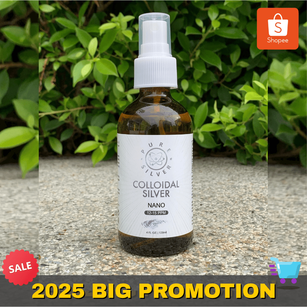 Colloidal Silver 120 ml (4 oz), ซิลเวอร์นาโน, 12-15 ppm Pure Colloidal ...