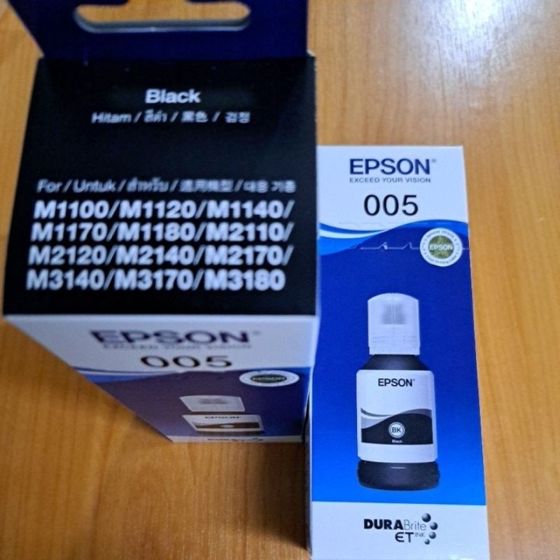 หมึกเติมEPSON 005 BK หมึกกันน้ำ หมึกแท้ 100% | Shopee Thailand