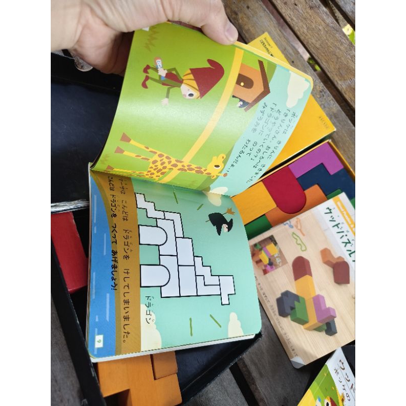 Wooden Block Puzzle บล็อกไม้ พร้อมคู่มือ แบรนด์ Benesse (รุ่น B ...