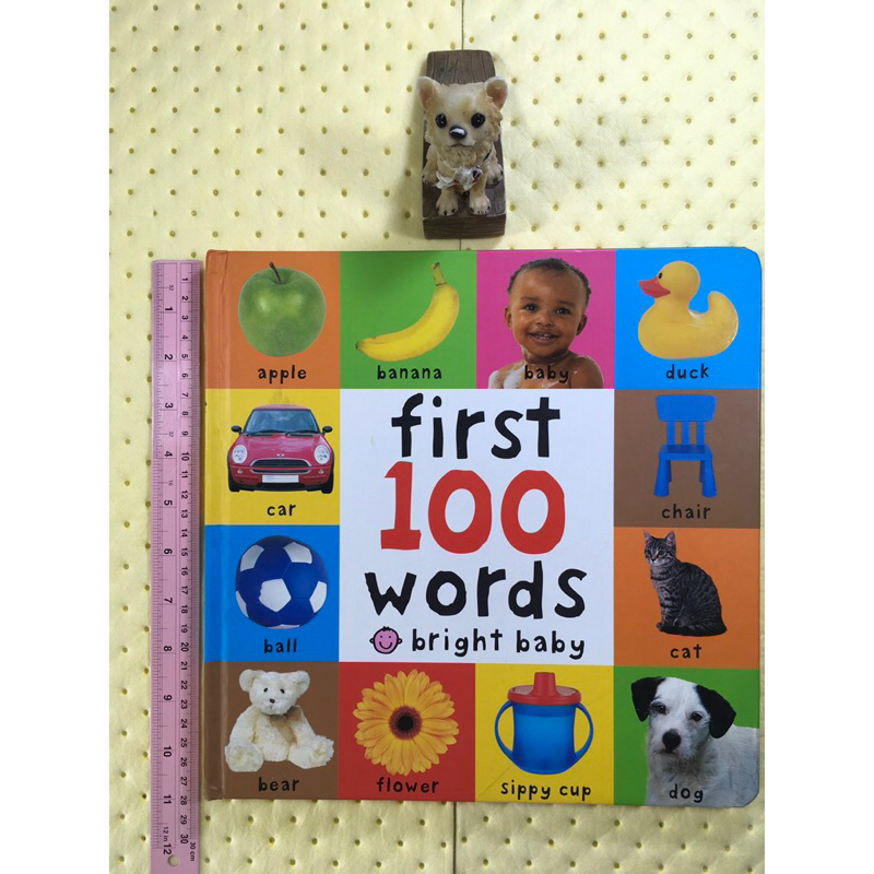 First 100 words bright baby boardbook pre owned