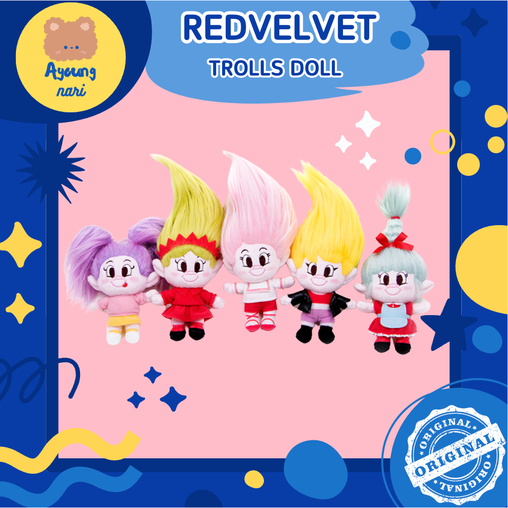 🛵 ส่งด่วน พร้อมส่ง 🔴 Redvelvet TROLLS POP-UP STORE ตุ๊กตาโทรล