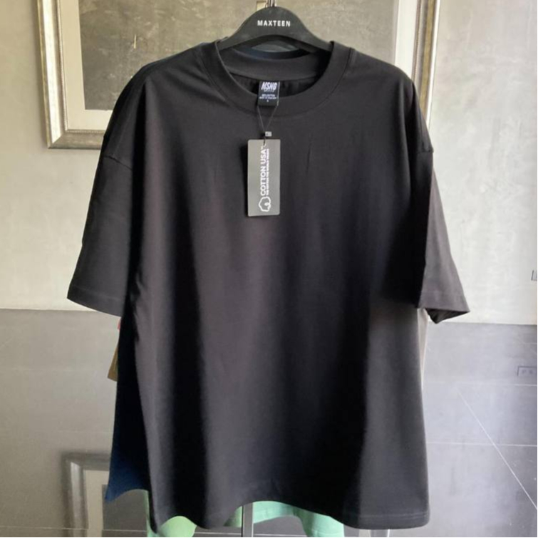 MSNG พรีเมี่ยม เสื้อยืด Oversized (สีดำ) High Quality (ผู้ผลิต ขายเอง ...