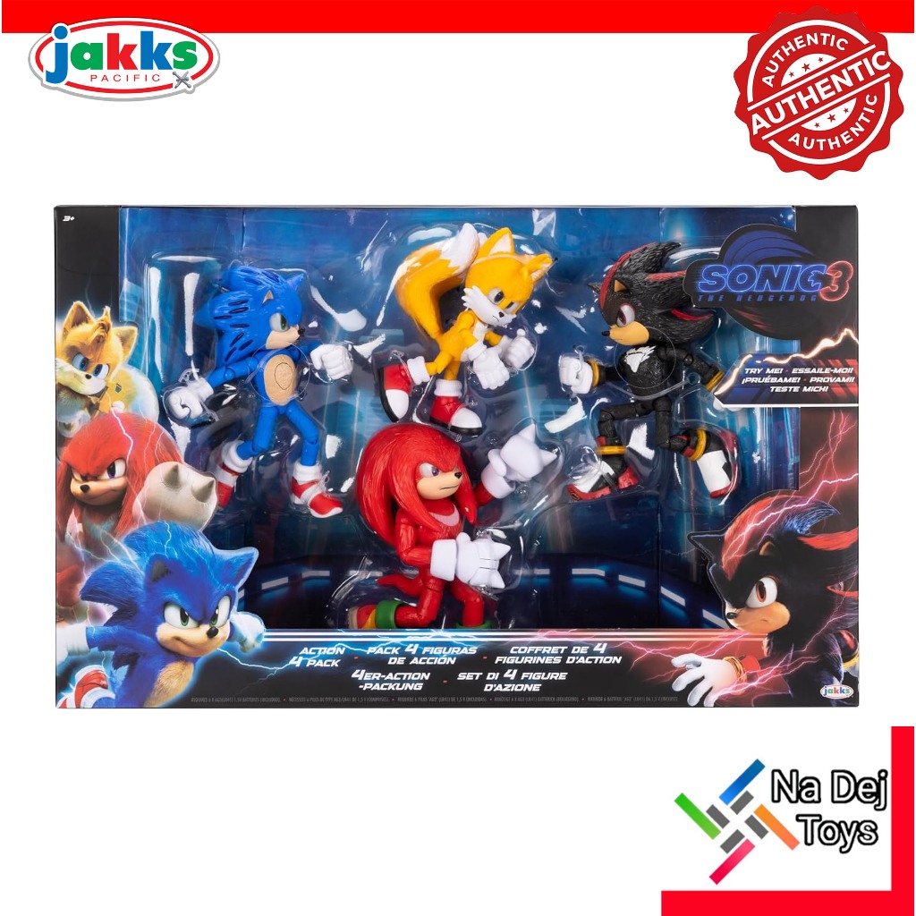 Sonic The Hedgehog 3 Multipack Jakks Pacific 5" Figure โซนิค ดิ เฮดจ์ฮ ...