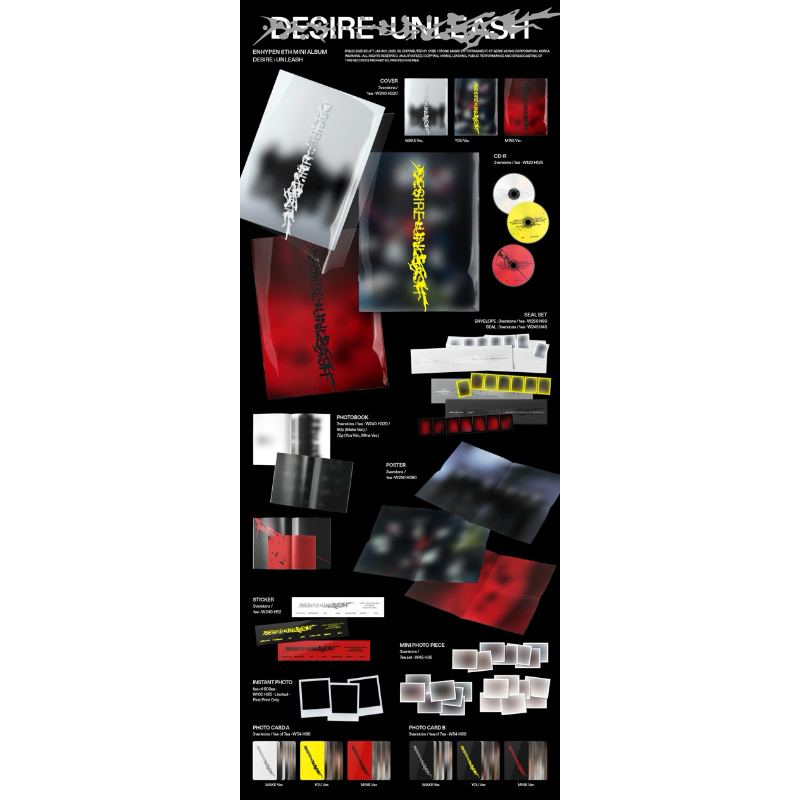 ENHYPEN อัลบั้ม DESIRE : UNLEASH (MAKE / YOU / MINE / Engene