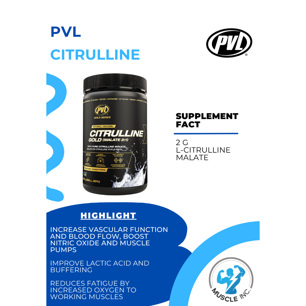 PVL - L-Citrulline Malate  Gold  Series - 360G