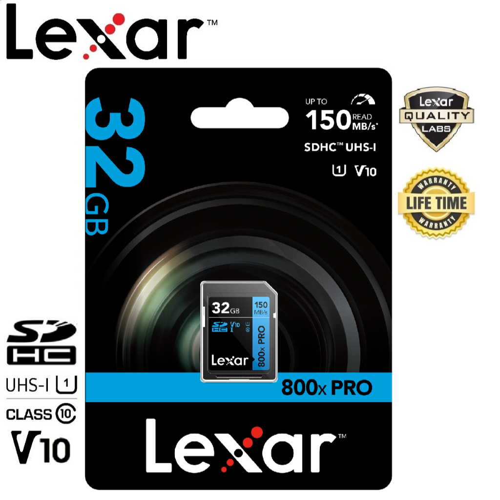 Lexar 32GB SDHC PRO 800x (150MB/s) | Shopee Thailand