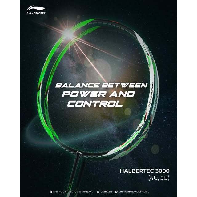 Li-Ning Halbertec 3000 - Mã Vợt Toàn Diện Thế Hệ Mới - Cầu lông bụi