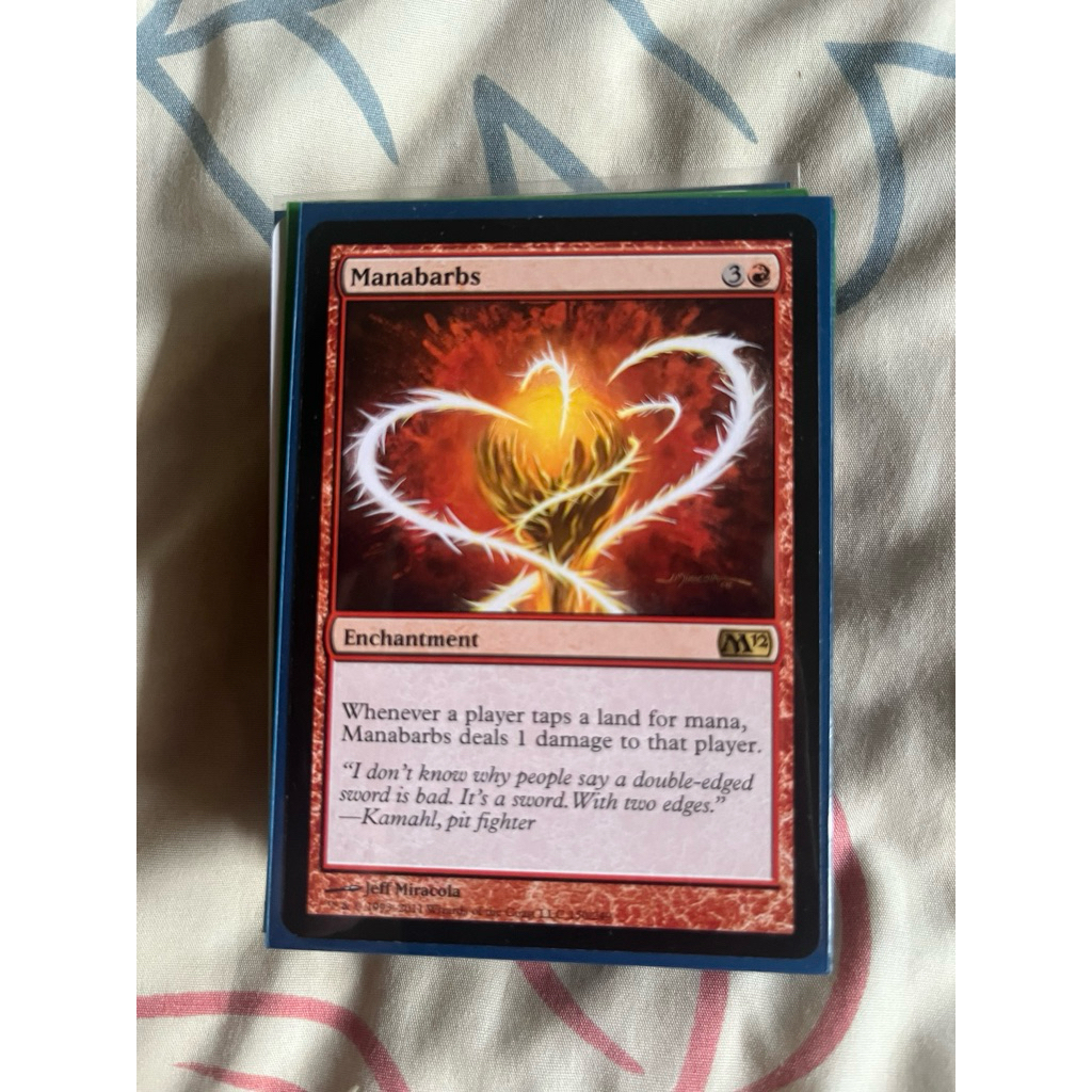 การ์ด MTG Manabarbs Red Magic the Gathering EDH รุ่น M12 สภาพ Ex-Nm ...