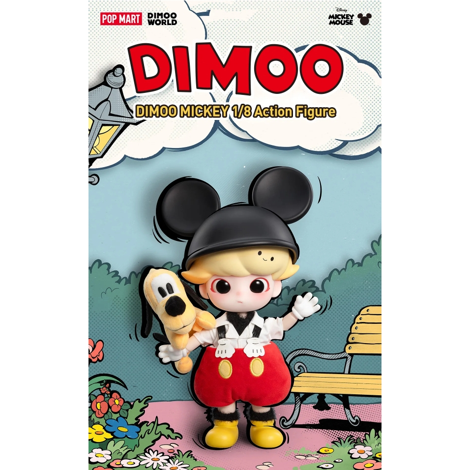 ポップマートDIMOO MICKEY 1/8アクションフィギュアBJD DIMOO MICKEY 1/8 Action Figure - POP MART (Japan)