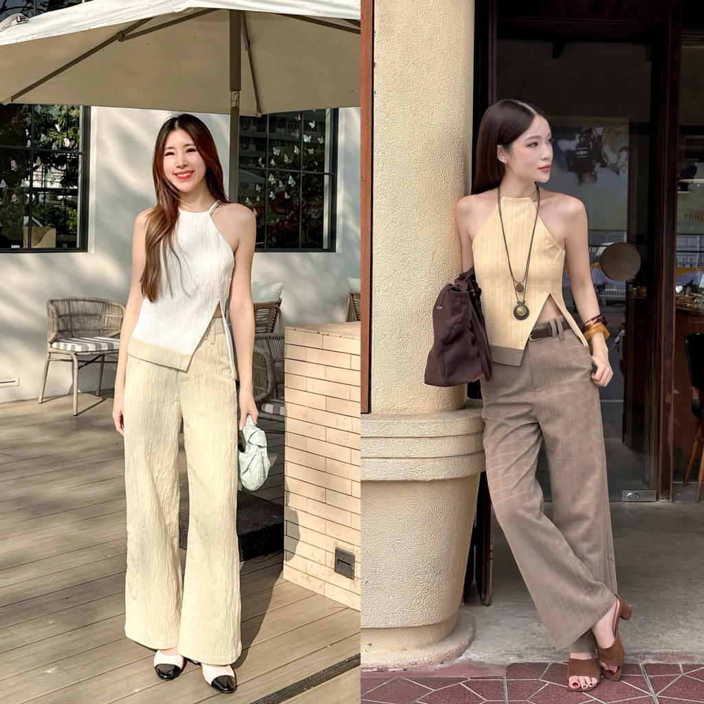 BIBI SET (White-Green/Yellow-Brown) | Shopee Thailand